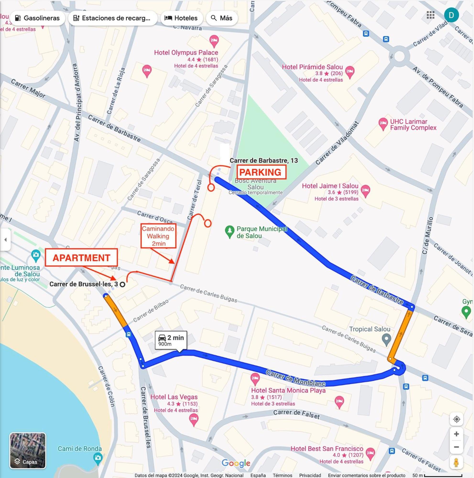 Apartamento 1 Linea De Playa + Parking! Salou Ngoại thất bức ảnh
